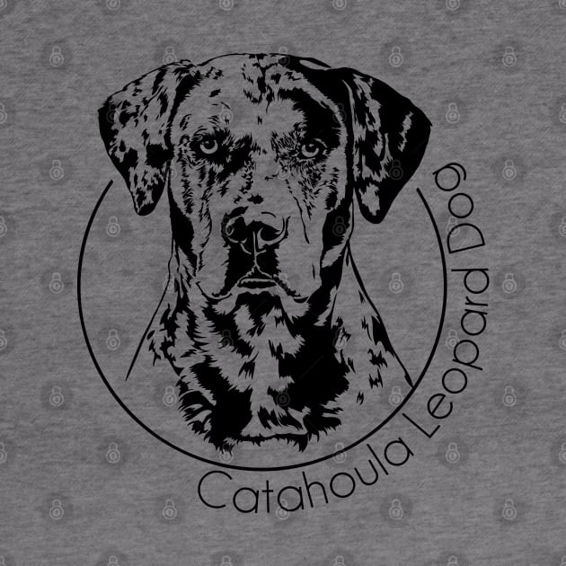 Catahoula Leopard Dog Portrait by wilsigns